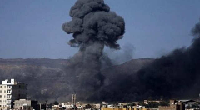 Suudi Arabistan bomba yağdırdı Suudi Arabistan bomba yağdırdı