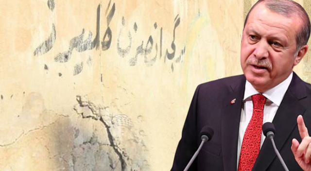 Erdoğan’ın sözleri Kerkük duvarlarında