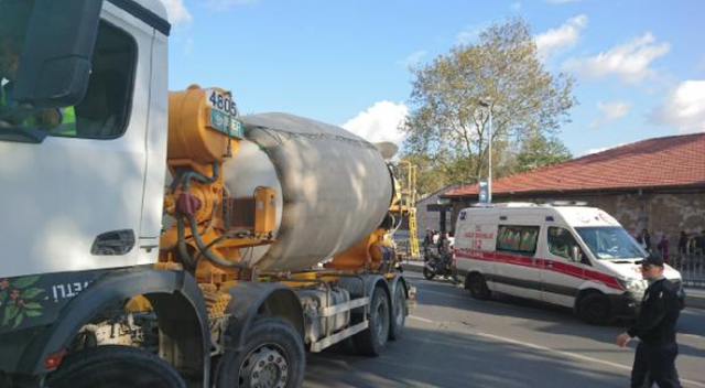Beşiktaş&#039;ta beton mikserinin ezdiği kadın öldü