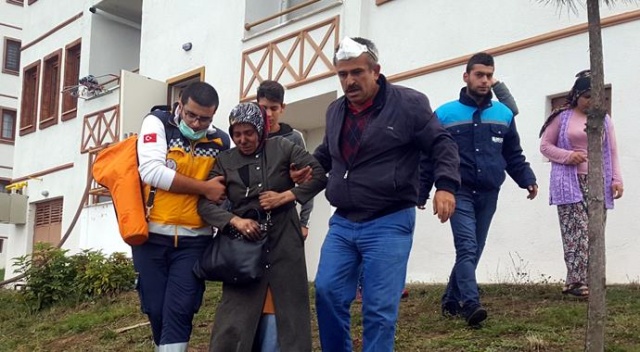 Düzce'de yangın paniği, 1 aile hastanelik oldu