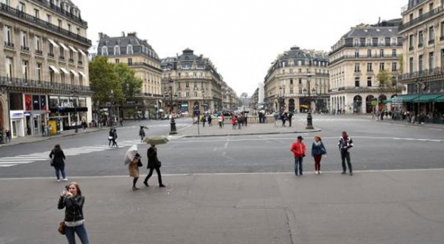 Paris'e bugün araç girmedi Paris'e bugün araç girmedi
