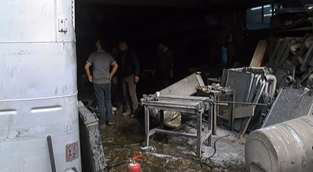 Tamiri yapılan mazot tankı patladı: 4 yaralı