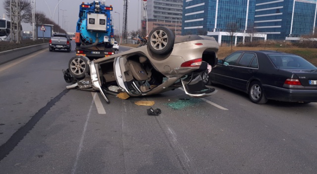 Ankara'daki kazada 4 kişi yaralandı Ankara'daki kazada 4 kişi yaralandı