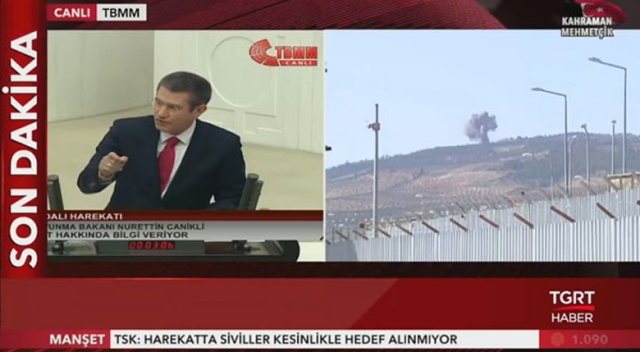 Bakan Canikli TBMM'ye Zeytin Dalı harekâtı hakkında bilgi verdi