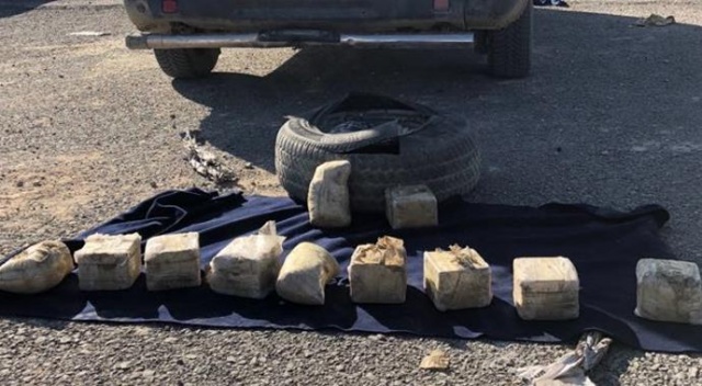 Kamyonetten 8 kilo eroin çıktı