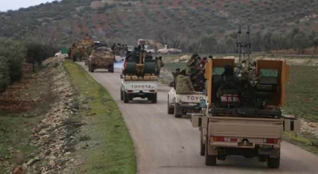 Türk askeri böyle girdi! Bombardıman devam ediyor Türk askeri böyle girdi! Bombardıman devam ediyor
