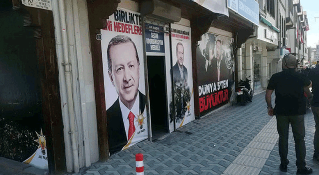 AK Parti Seçim Merkezi’ne kurşun isabet etti AK Parti Seçim Merkezi’ne kurşun isabet etti
