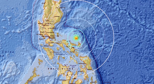 Son dakika... Filipinler açıklarında 6.4 büyüklüğünde deprem
