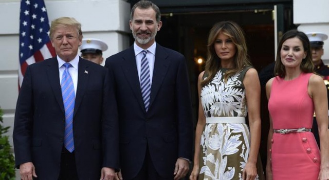 Trump, İspanya Kralı 6. Felipe'yi ağırladı Trump, İspanya Kralı 6. Felipe'yi ağırladı