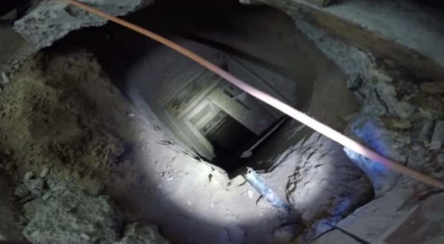 ABD ile Meksika'yı arasında 180 metrelik tünel bulundu ABD ile Meksika'yı arasında 180 metrelik tünel bulundu