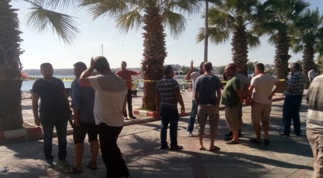 Silivri sahilinde panik anları Silivri sahilinde panik anları