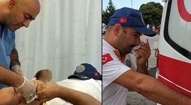 Samsun'da ambulans şoförü saldırıya uğradı! Samsun'da ambulans şoförü saldırıya uğradı!