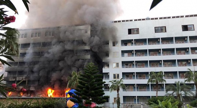 Alanya'da 4 yıldızlı otelde yangın