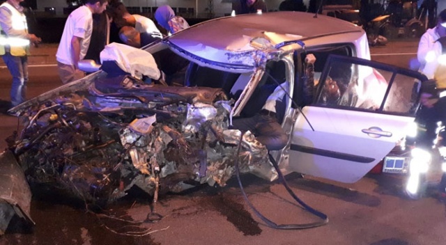Samsun'da trafik kazası: 1 ölü, 1 yaralı