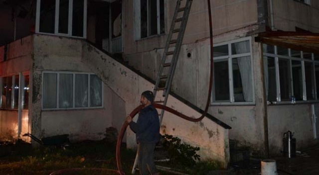 Taziye evinde yangın çıktı Taziye evinde yangın çıktı