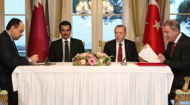 Türkiye-Katar arasında imzalar atıldı Türkiye-Katar arasında imzalar atıldı