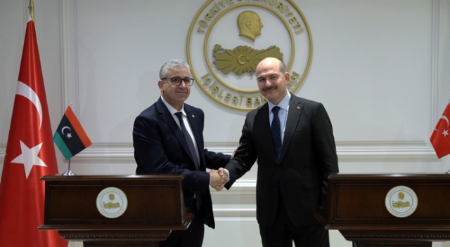 Bakan Soylu Libyalı mevkidaşı ile görüştü