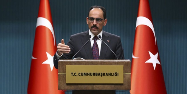 Cumhurbaşkanlığı Sözcüsü Kalın'dan ABD'li senatöre cevap Cumhurbaşkanlığı Sözcüsü Kalın'dan ABD'li senatöre cevap