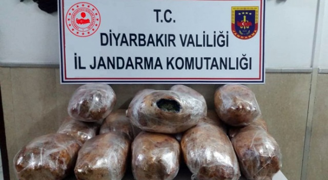 Diyarbakır’da 49 kilo esrar ele geçirildi