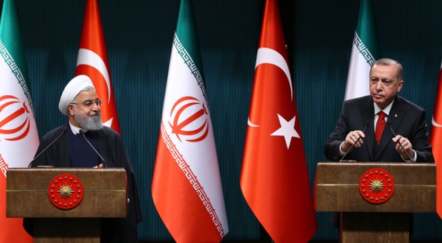 Erdoğan ve Ruhani&#039;den ortak basın toplantısı