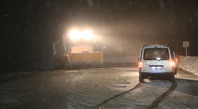 Kahramanmaraş'ta yoğun kar yağışı