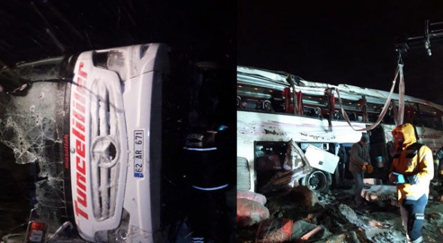 Kırşehir’de otobüs devrildi: 3 ölü, 35 yaralı