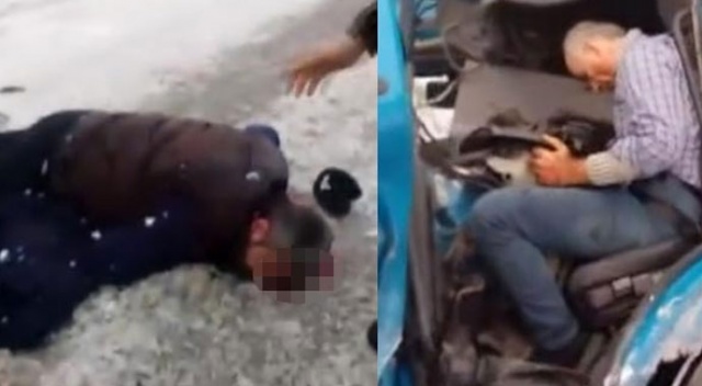 Feci kazada can pazarı! İnlemeleri duydular... Feci kazada can pazarı! İnlemeleri duydular...