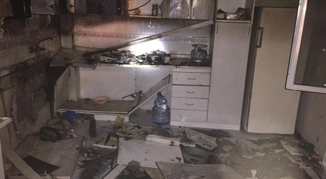 Giresun'da evde piknik tüpü patladı