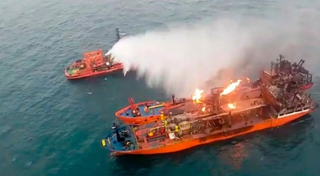 Kerç Boğazı&#039;nda kurtarılan denizciler Türkiye’ye gönderildi