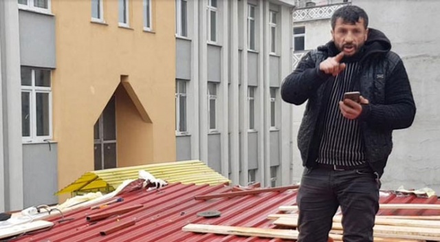 Önlem almadan çalışan işçi: Bizi durdururlarsa ben de seni durdururum Önlem almadan çalışan işçi: Bizi durdururlarsa ben de seni durdururum