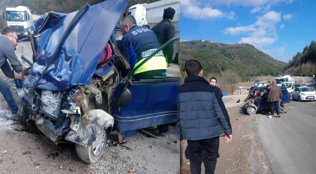 Otomobil ile tır çarpıştı: 1 yaralı Otomobil ile tır çarpıştı: 1 yaralı