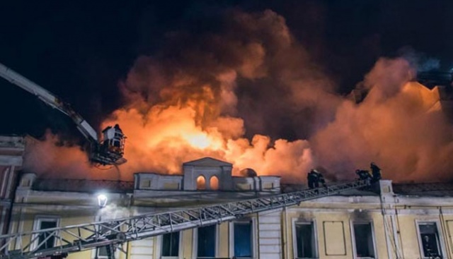 Ukrayna'da Türk restoran yandı