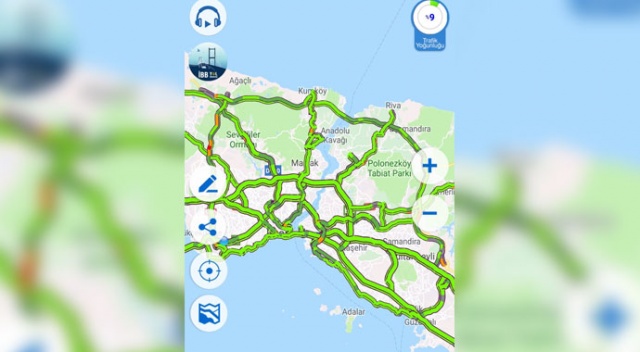 Derbi başladı, İstanbul trafiği rahatladı Derbi başladı, İstanbul trafiği rahatladı