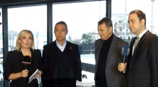 Derbi öncesi başkanlardan dostluk mesajları Derbi öncesi başkanlardan dostluk mesajları