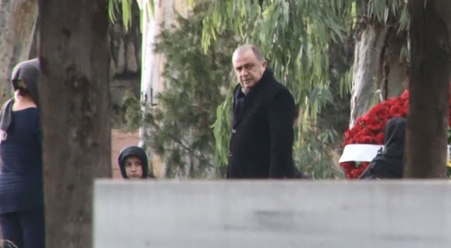 Fatih Terim, babasının mezarını ziyaret etti