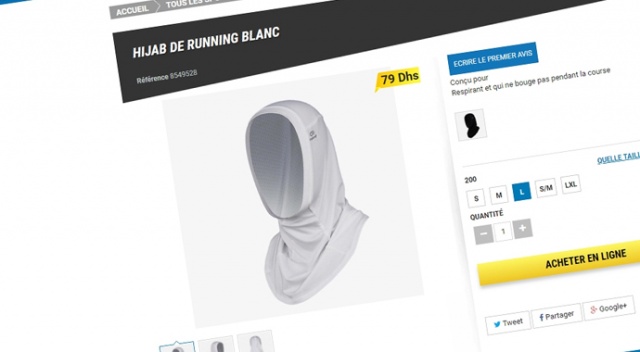 Fransa&#039;da ırkçı tepkiler nedeniyle spor mağazası başörtüsü satışını iptal etti
