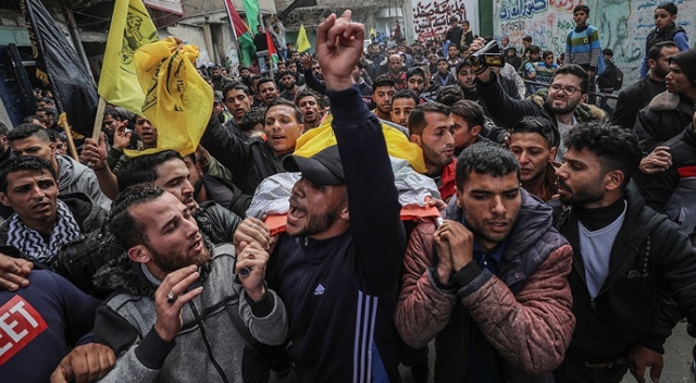 Gazze şehidini uğurladı