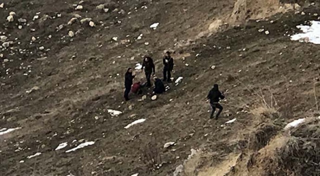 Genç kız 30 metre yükseklikten yuvarlanarak yaralandı