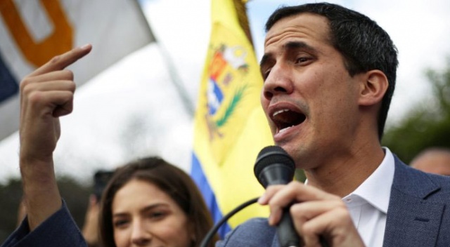 Guaido, &#039;yabancı askeri müdahale&#039; sorusuna olumsuz cevap vermedi