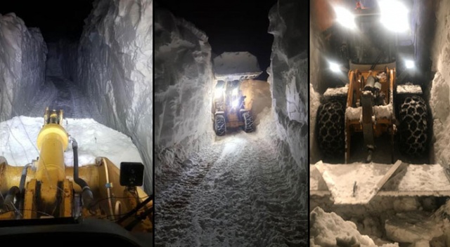 Hakkari'de kar kalınlığı 5 metreyi geçti Hakkari'de kar kalınlığı 5 metreyi geçti