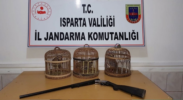 Isparta&#039;da kaçak avcılara 20 bin 150 lira ceza