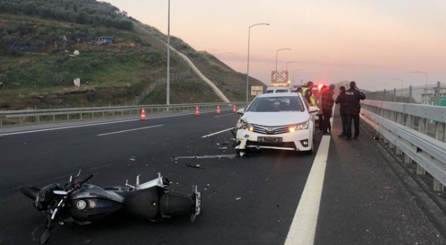 Otoyolda motosiklet faciası Otoyolda motosiklet faciası