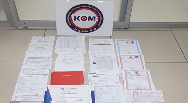 Resmi evrakta sahtecilik yapanlar yakalandı