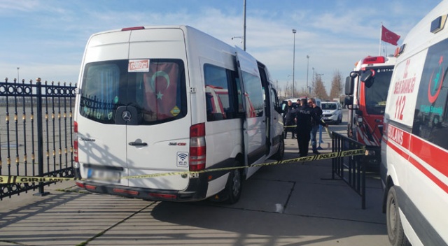 Servis aracı içinde ısınmak isterken hayatını kaybetti