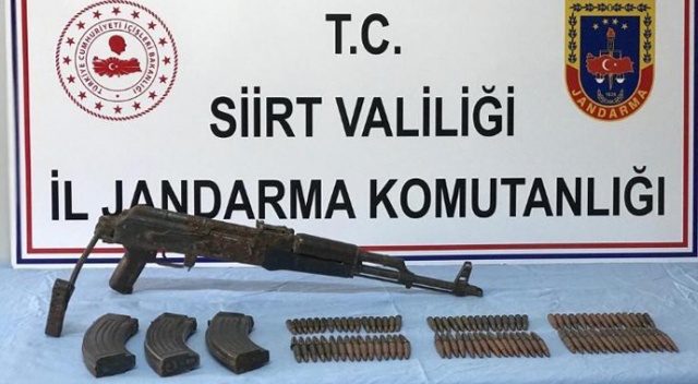 Siirt’te PKK'lı teröristlerce mağaraya gizlenmiş mühimmat ele geçirildi