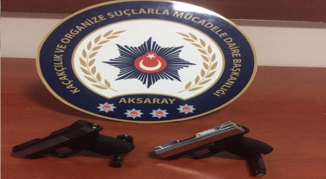 Şüphelenilen otomobilden 2 adet ruhsatsız tabanca ele geçirildi