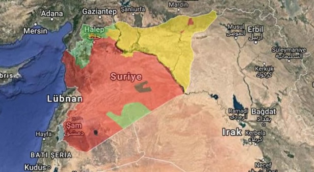 Suriye&#039;den Irak yönüne giden tır konvoyu görüntülendi