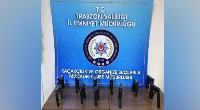 Trabzon Polisi’nden kaçak silah operasyonu