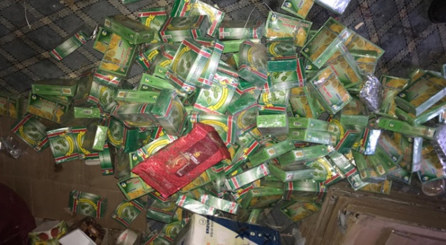 Van’da 110 kilo kaçak nargile tütünü ele geçirildi