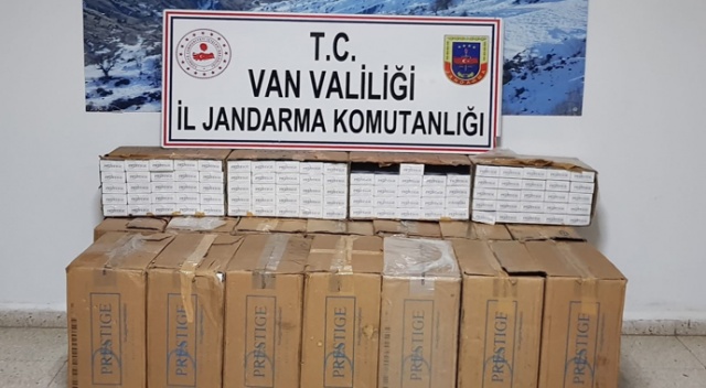 Van’da 7 bin 900 paket kaçak sigara ele geçirildi